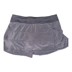 Lululemon Black Pace Rival Skirt Skort 12 Tall